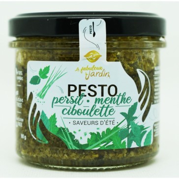 evas-apples.ch-Fabuleux Jardin-BIO Petersilie Minze Schnittlauch Pesto, 90g-31