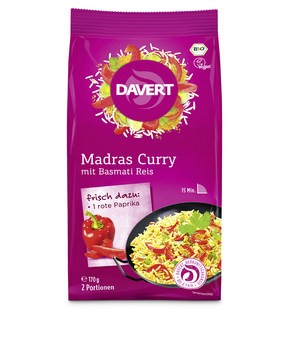 Davert Madras Curry-Pfanne Bio Beutel