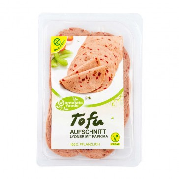 Tofu Aufschnitt Lyoner mit Paprika