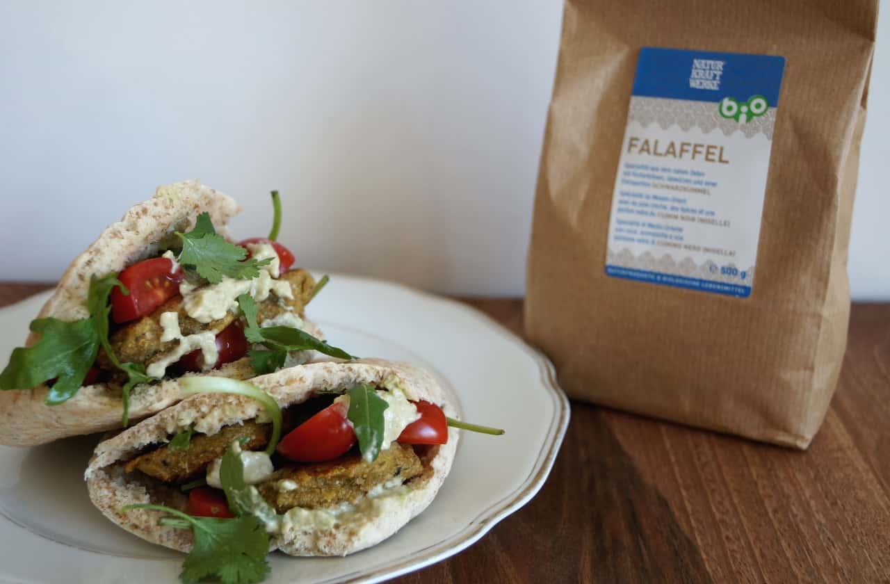 Pita-Taschen mit Falafel